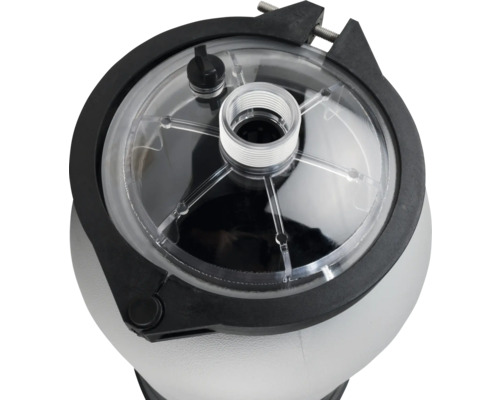 Poolfilter mit transparentem Deckel