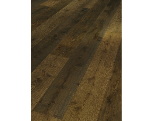 Dunkler Holzfußboden im Interieur