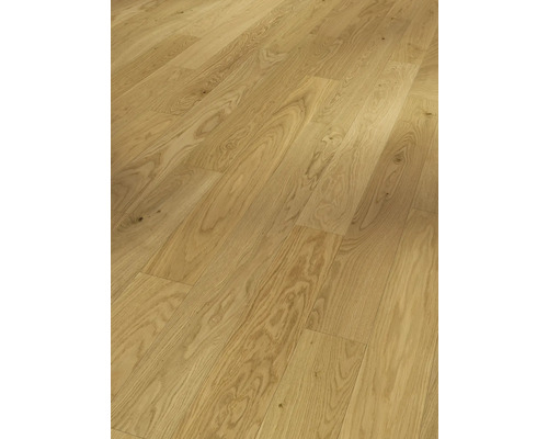 Verlegter Holzboden aus Eiche