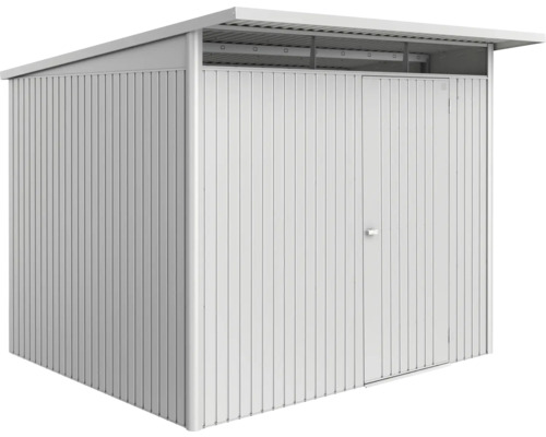 Metall Geräteschuppen mit Flachdach und Tür