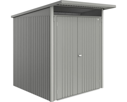 Metall Gerätehaus mit Doppeltür und Pultdach