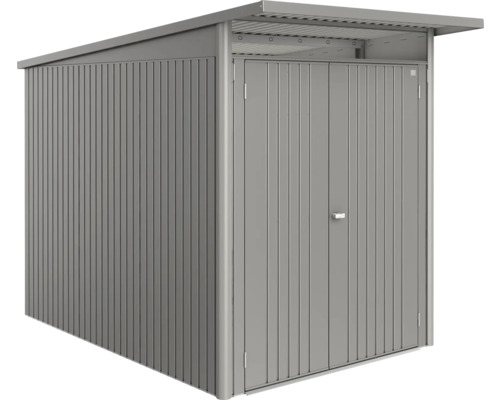 Gartengeräteschrank aus Metall mit Doppeltür und Pultdach