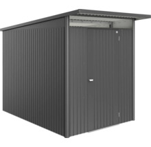 Metall Gerätehaus mit Flachdach und Tür