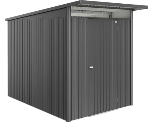 Metall Gerätehaus mit Flachdach und Tür