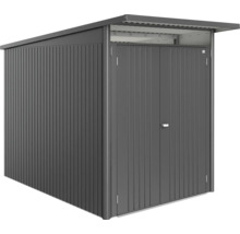 Gartenschrank aus Metall mit Einzeltür und Pultdach