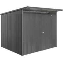 Metall Gerätehaus mit Flachdach und Tür