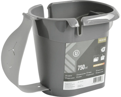 Farbeimer mit einem Fassungsvermögen von 750 ml, mit Halterung