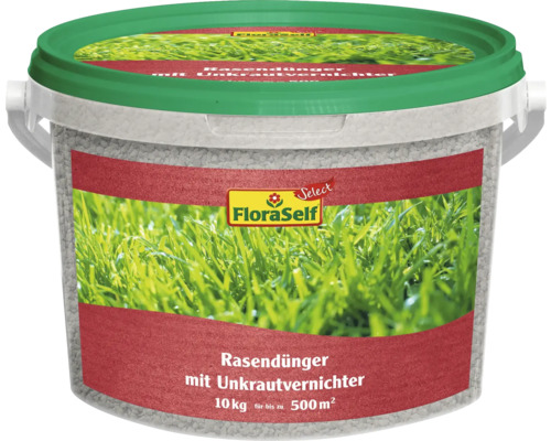 Rasendünger mit Unkrautvernichter FloraSelf Select 10 kg/500 m² Reg.Nr. 2786-907 Rasendünger mit Unkrautvernichter FloraSelf Select 10 kg/500 m² Reg.Nr. 2786-907