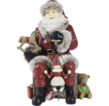 Dekorativer Weihnachtsmann mit Spielzeugfiguren