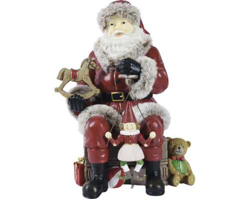 Weihnachtskrippe 8 Figuren5,8x4,5x15 cm Dekorativer Weihnachtsmann mit Spielzeugfiguren