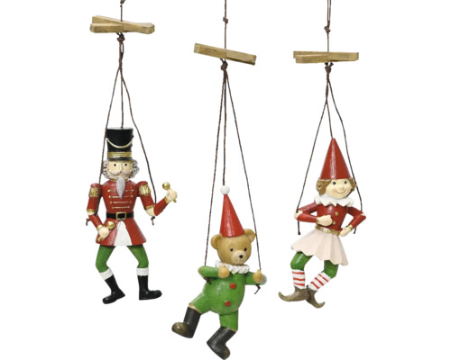 Christbaumhänger Figuren 3,7x4,6x10,7 cm