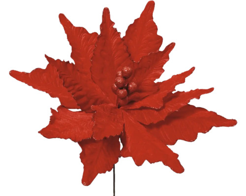 Weihnachtsstern Kunststoff rot Dekorative rote Weihnachtssternblume