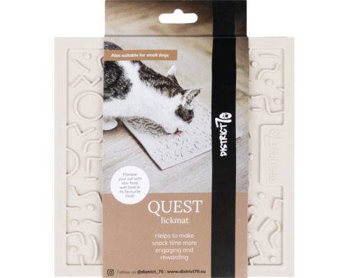 Schleckmatte District 70 Quest Lickmat 20 x 20 cm Merengue Leckmatte Silikon
