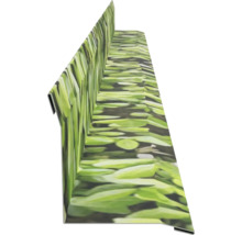 Dekoratives Rasenkantenprofil mit Pflanzenmotiv