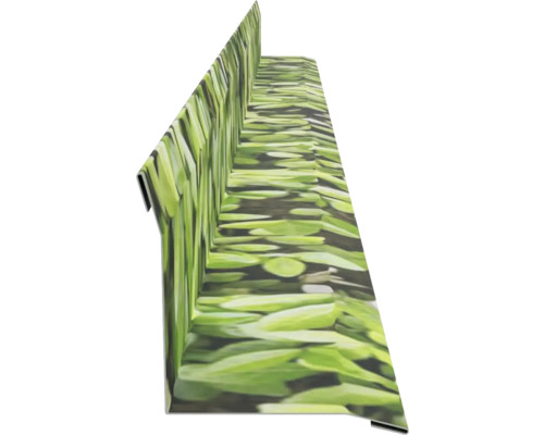 Dekoratives Rasenkantenprofil mit Pflanzenmotiv