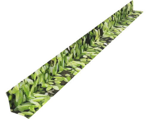 PRECIT Innenecke für Wandpaneel grüne Wandblätter 1000 x 41 x 41 mm Hecke aus künstlichen Pflanzen für den Garten