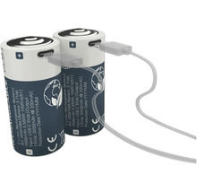 Zwei Akkus mit USB-C-Ladeanschluss