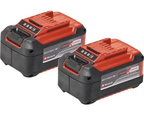 Ersatzakku Einhell Power X-Change POWER-XC DUOPACK (5,2 Ah) Zwei Einhell 5.2 Ah 18 Volt Power X-Change Akkus