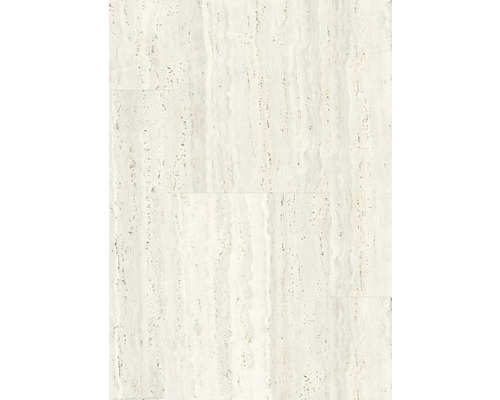 Senso Designboden Travertic Ivory Beige Designboden mit Klickverbindung Klickverbindung Vinyl massiv Vinyl mit Klickverbindung 729 x 389 x 4,2 mm Fliesenoptik