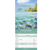 Familienplaner Traumziele 5 Spalten 2025 19,5x45 cm