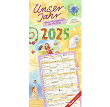 Familienplaner für das Jahr 2025.
