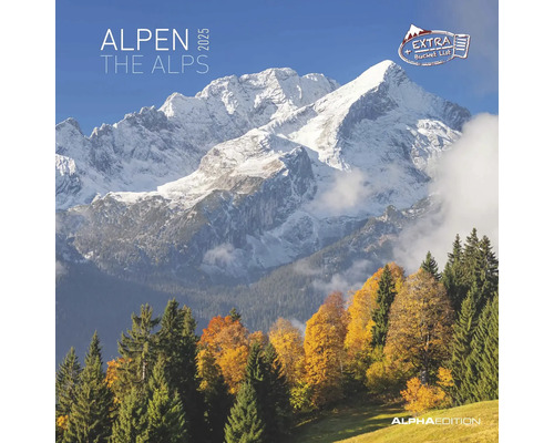 Wandkalender Alpen 2025 30x30 cm