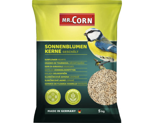 Wildvogelfutter Mr.Corn Sonnenblumenkerne geschält 5 kg