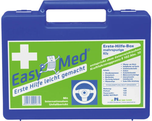 Erste Hilfe Kasten für mehrspurige Kraftfahrzeuge
