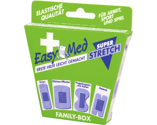 Easy Med Pflaster Family Box für Arbeit, Sport und Spiel