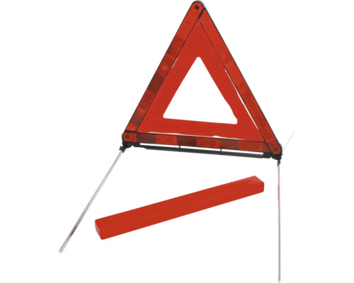 Warndreieck mit Aufbewahrungsbox für Notfallsituationen