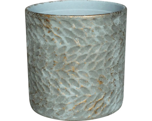 Übertopf Livia 20 x 20 x 20 cm grün gold