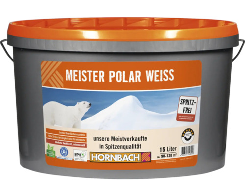 Eimer mit Meister Polar Weiss Innenfarbe, 15 Liter