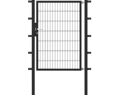 Stabgitter-Einzeltor ALBERTS Flexo Typ 6/5/6 100 x 140 cm inkl. Pfosten 6 x 6 cm anthrazit