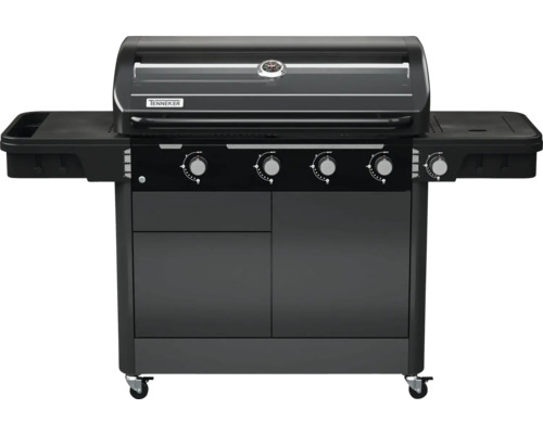 Gasgrill TENNEKER Halo TG 4 mit Hochleistungshitzezone, Seitenbrenner, gusseiserner Grillrost und Platform System