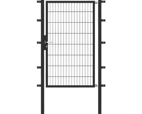 Stabgitter-Einzeltor ALBERTS Flexo Typ 6/5/6 100 x 160 cm inkl. Pfosten 6 x 6 cm anthrazit