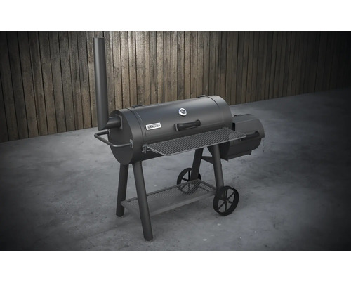 Smoker Grill mit Räucherkammer und Ablagefläche