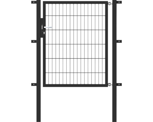 Stabgitter-Einzeltor ALBERTS Flexo Typ 6/5/6 100 x 120 cm inkl. Pfosten 6 x 6 cm anthrazit