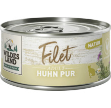 Wildes Land Katzenfutter Adult Huhn Pur Filet in Dose
