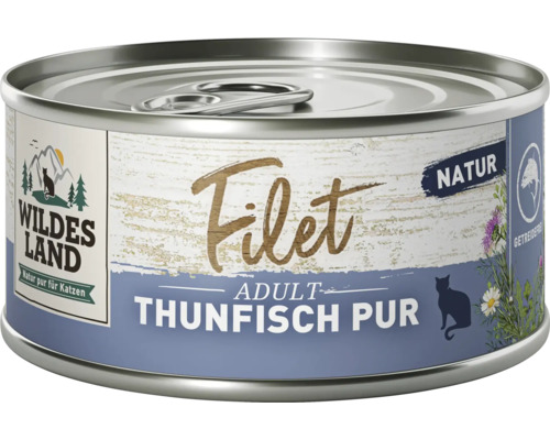 Katzenfutter nass Wildes Land Filet Thunfisch 80 g