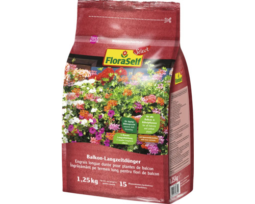 Balkon-Langzeitdünger für Balkon- & Topfpflanzen FloraSelf Select 1,25 kg