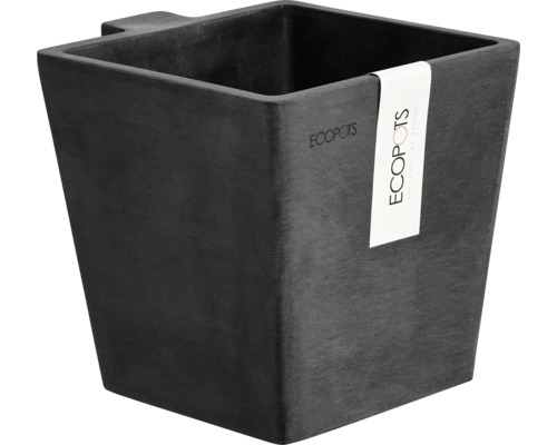 Viereckiger Pflanztopf mit EcoPots Logo