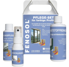 Fenolastic Pflegeset für farbige Profile, bestehend aus Reiniger, Pflegeöl und Reinigungstuch