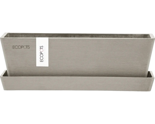 Rechteckiger Pflanzkasten mit Untersetzer