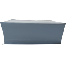 Graue Schutzhülle für eine Gartenbank