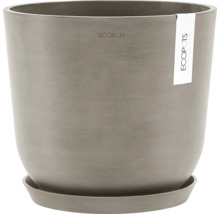 Blumentopf aus Kunststoff mit Untersetzer