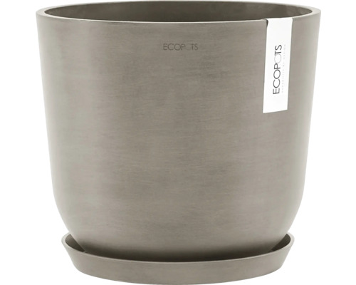 Blumentopf aus Kunststoff mit Untersetzer