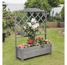 Blumenkasten mit Rankgitter Botanica promadino Holz 110 x 32 x 140 cm grau