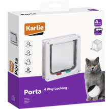 Karlie Porta Katzenklappe mit Vierwegeverriegelung, winddicht