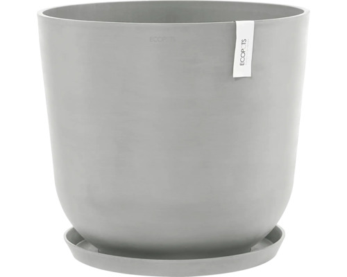 Blumentopf aus Kunststoff mit passendem Untersetzer