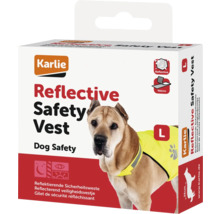 Verpackung einer reflektierenden Karlie Sicherheitsweste für Hunde, Größe L